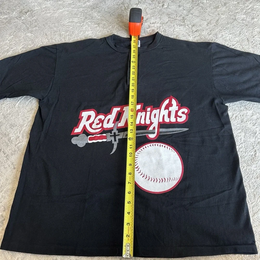 Vintage Cotton Deluxe Red Knights T-Shirt Single Stitch‎ Size XL - Picture 7 of 7